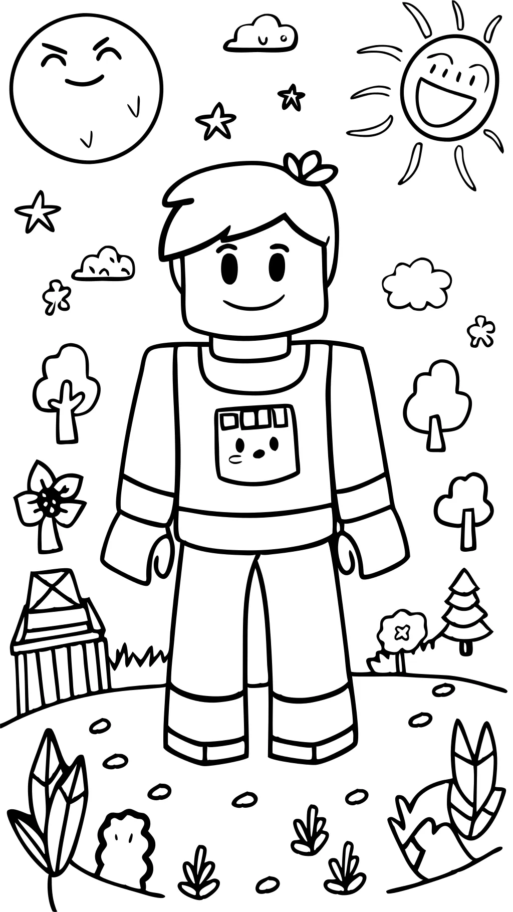 roblox noob coloring pages